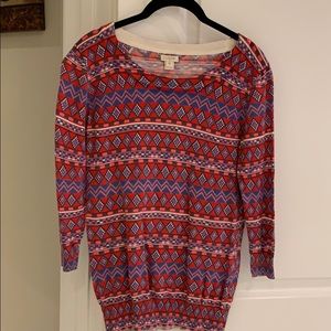 J Crew crewneck sweater multicolor size XS
